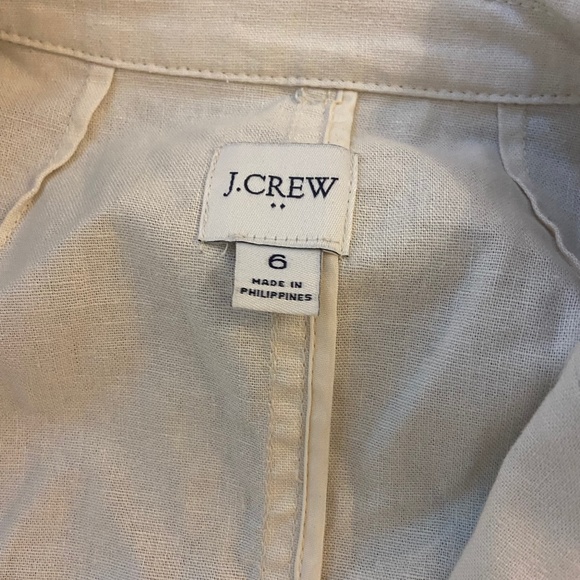JCREW Beige Blazer Set, Pants XS, Blazer size 6 - Picture 6 of 7